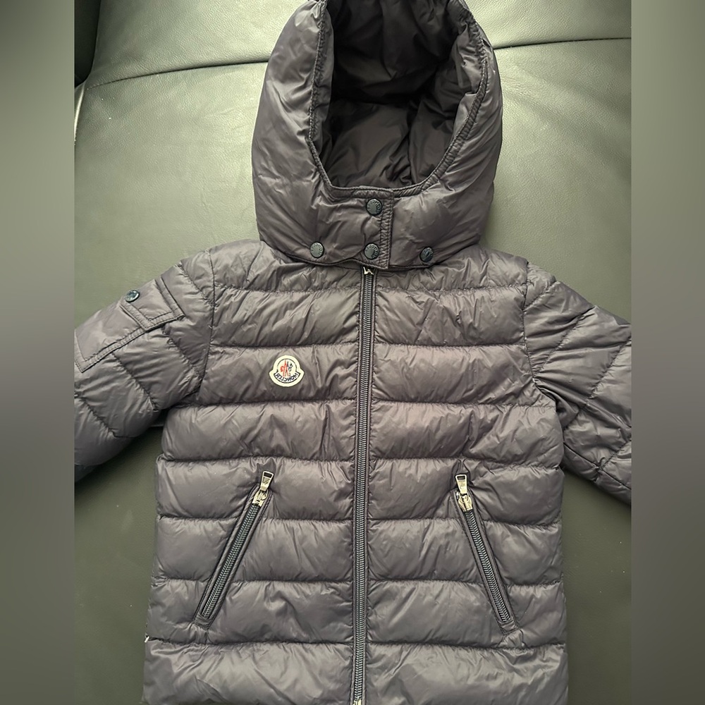 Moncler navy Puffer Jacket with Hood